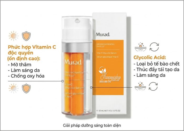 thành phần của Murad Vita C Glycolic Serum 30ml 