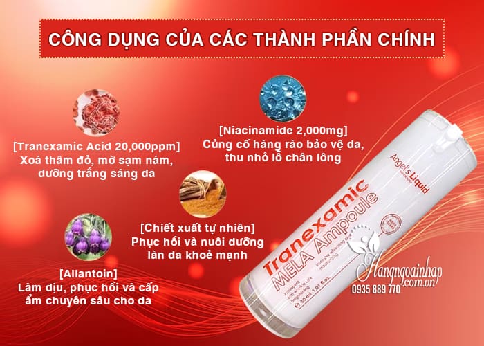 Serum trắng da Tranexamic Mela Ampoule 30ml Angels Liquid 68