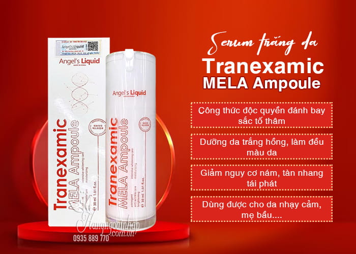 Serum trắng da Tranexamic Mela Ampoule 30ml Angels Liquid 34