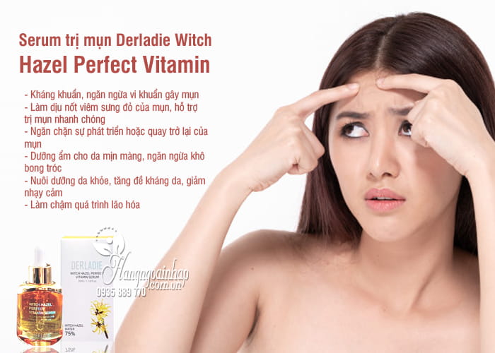 Serum trị mụn Derladie Witch Hazel Perfect Vitamin 35ml 3
