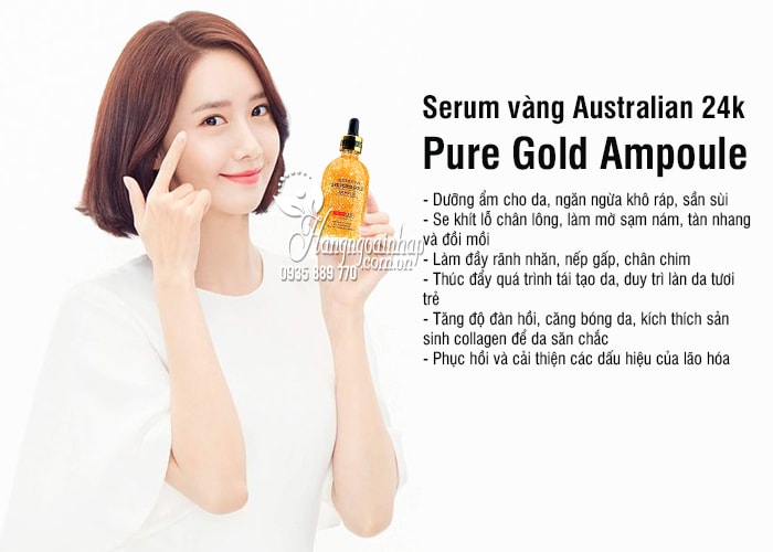 Serum vàng Australian 24k Pure Gold Ampoule 100ml của Úc 8