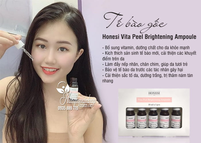 Tế bào gốc Honesi Vita Peel Brightening Ampoule 5 x 10ml 2