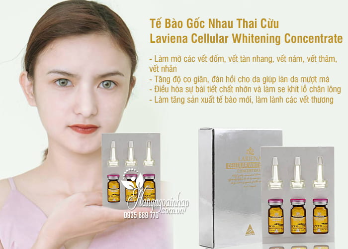 Tế Bào Gốc Nhau Thai Cừu Laviena Cellular Whitening Concentrate 1