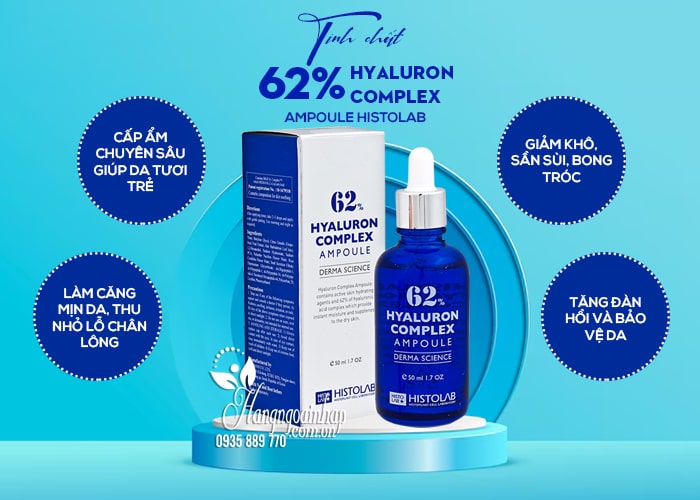 Tinh chất 62% Hyaluron Complex Ampoule Histolab chai 50ml 9