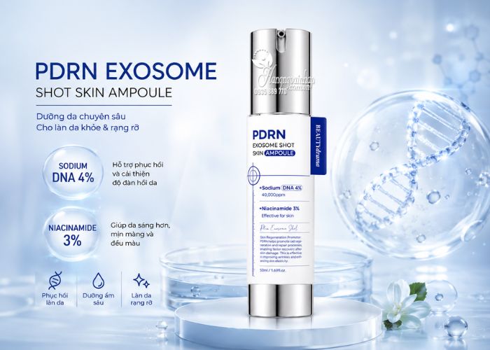 Tinh chất Beautydrama PDRN Exosome Shot Skin Ampoule 1