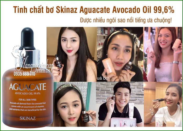 Tinh chất bơ Skinaz Aguacate Avocado Oil 99,6% của Hàn Quốc 8