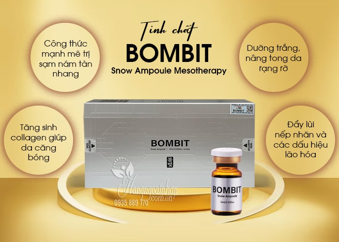 Tinh chất Bombit Snow Ampoule Mesotherapy 4 lọ của Hàn Quốc 89