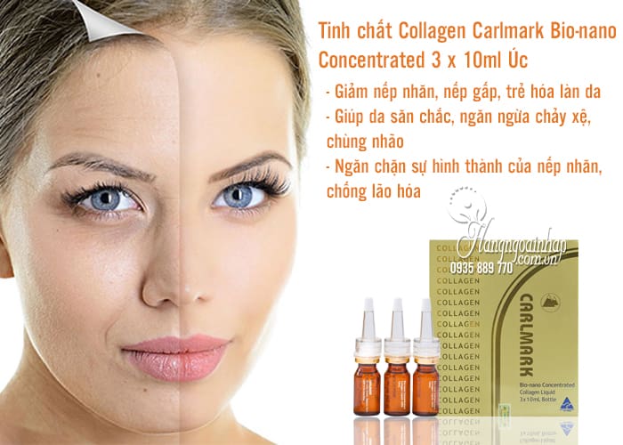 Tinh chất Collagen Carlmark Bio-nano Concentrated 3 x 10ml Úc 2