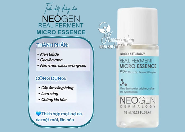 Nước thần Neogen Real Ferment Micro Essence chai nhỏ 10ml 9