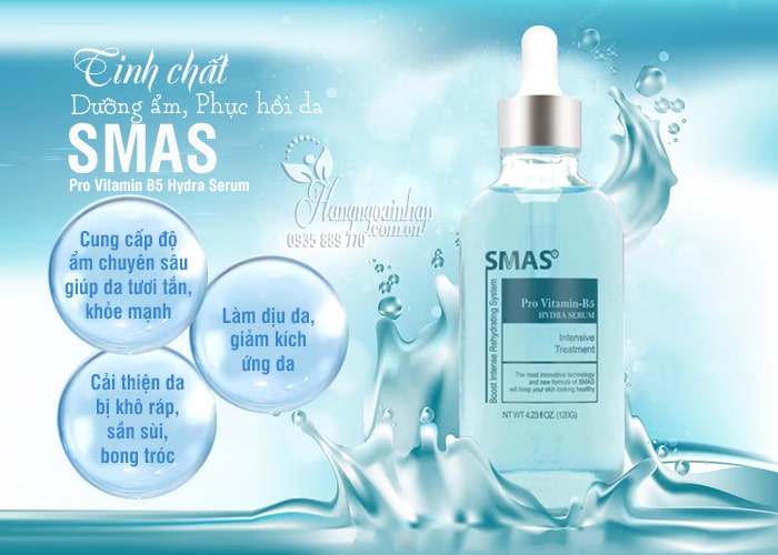 Tinh chất dưỡng ẩm, phục hồi da Smas Pro Vitamin B5 Hydra Serum 66