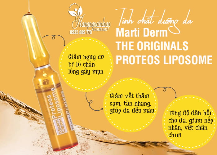 Tinh chất dưỡng da Marti Derm The Originals Proteos Liposome 1