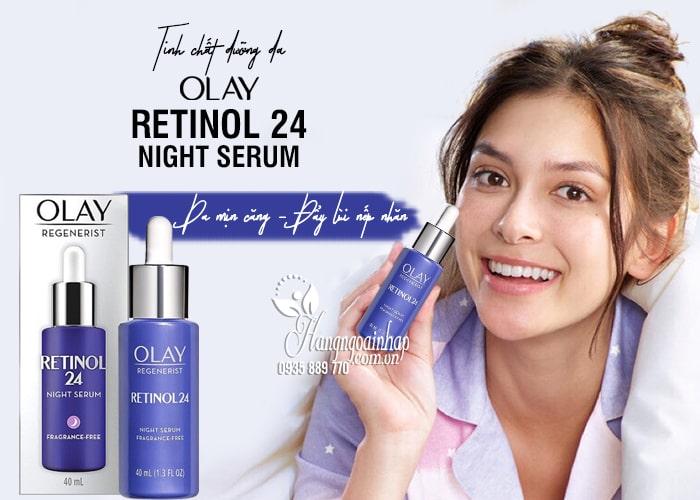 Tinh chất dưỡng da Olay Retinol 24 Night Serum 40ml của Mỹ 45