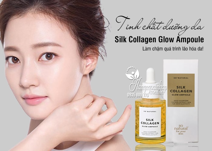 Tinh chất dưỡng da Silk Collagen Glow Ampoule 50ml của Hàn 1
