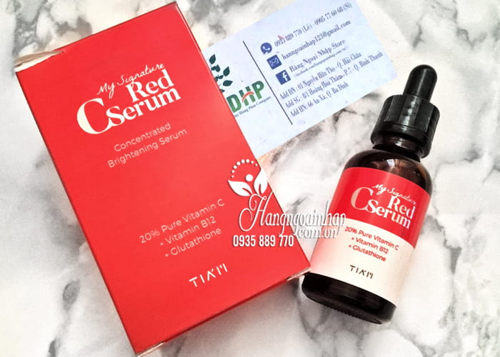 Tinh chất dưỡng trắng, mờ thâm My Signature Red C Serum 30ml 5