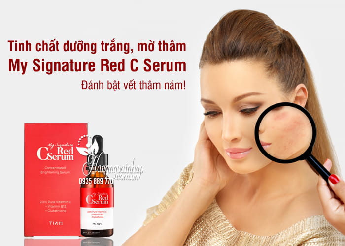 Tinh chất dưỡng trắng, mờ thâm My Signature Red C Serum 30ml 7