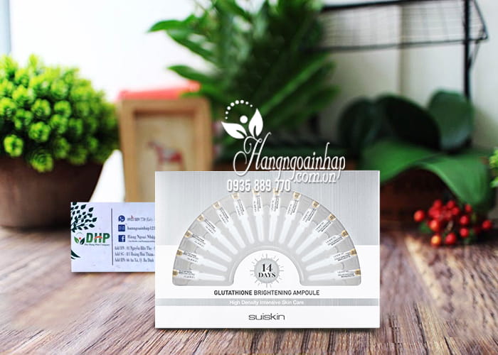 Tinh chất kích trắng da Suiskin Glutathione Brightening Ampoule 1