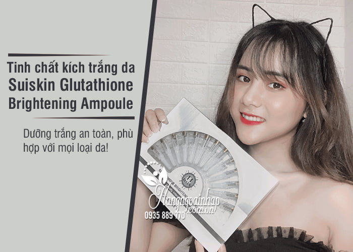 Tinh chất kích trắng da Suiskin Glutathione Brightening Ampoule 2