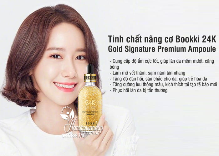 Tinh chất nâng cơ Bookki 24K Gold Signature Premium Ampoule 100ml 2