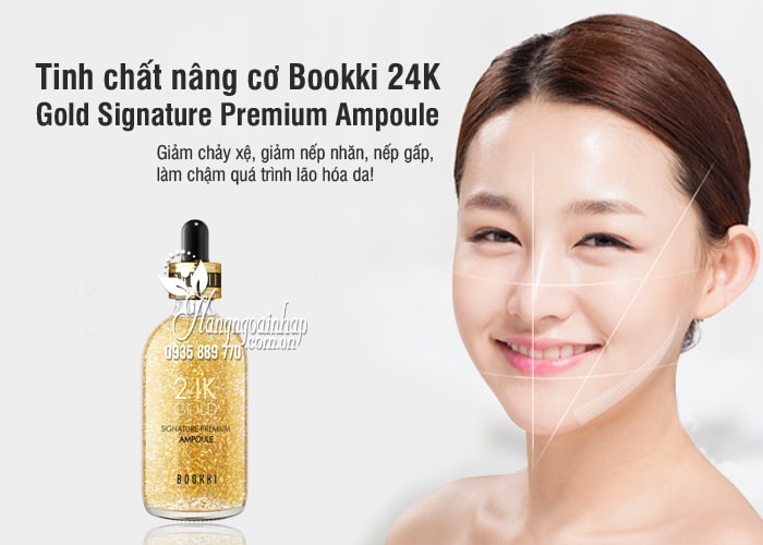 Tinh chất nâng cơ Bookki 24K Gold Signature Premium Ampoule 100ml 1