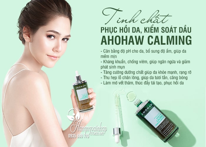 Tinh chất phục hồi da, kiểm soát dầu Ahohaw Calming Hàn Quốc 8