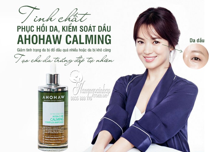 Tinh chất phục hồi da, kiểm soát dầu Ahohaw Calming Hàn Quốc 5