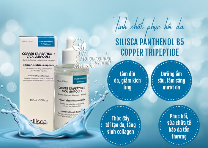 Tinh chất phục hồi da Silisca Panthenol B5 Copper Tripeptide  6