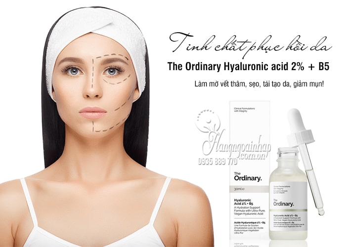 Tinh chất phục hồi da The Ordinary Hyaluronic acid 2% + B5 2