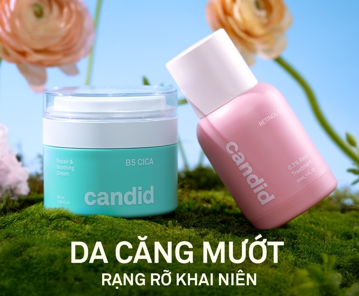 Bộ tinh chất và kem dưỡng Retinol Candid 