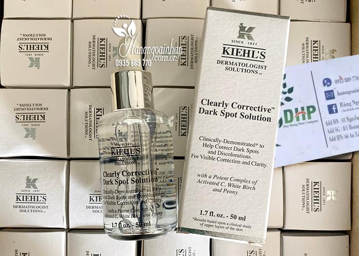 Tinh chất sáng da mờ thâm Kiehls Clearly Corrective 50ml Mỹ  7