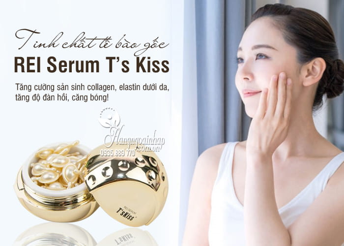 Tinh chất tế bào gốc REI Serum T’s Kiss 30 viên của Nhật Bản  1