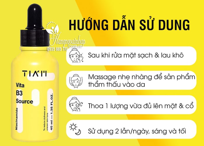 Serum dưỡng trắng phục hồi da Tiam Vita B3 Source Hàn Quốc 4556