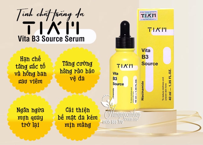 Serum dưỡng trắng phục hồi da Tiam Vita B3 Source Hàn Quốc 5