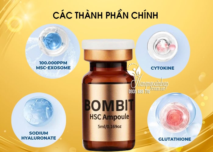 Tinh chất trẻ hóa da Bombit HSC Ampoule của Hàn Quốc 4 lọ 88