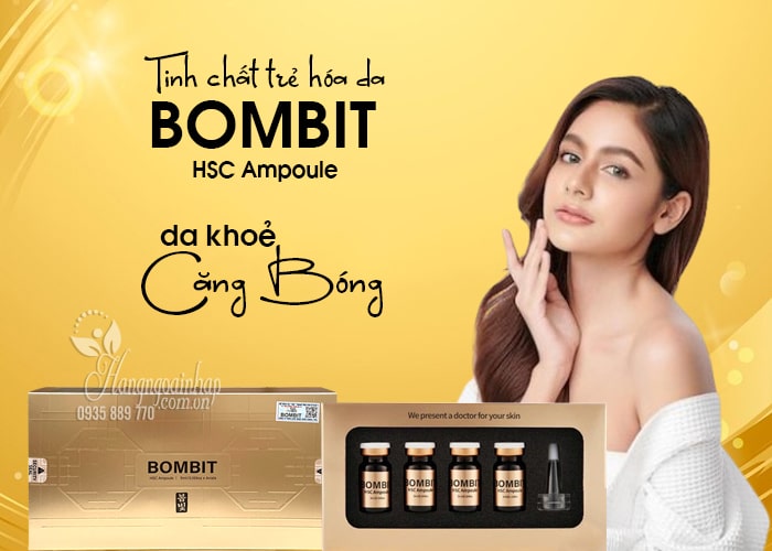 Tinh chất trẻ hóa da Bombit HSC Ampoule của Hàn Quốc 4 lọ 12