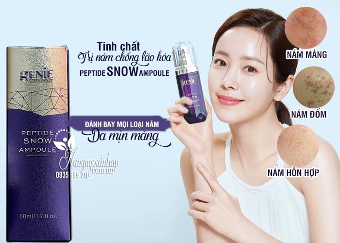 Tinh chất trị nám chống lão hóa Genie Peptide Snow Ampoule 1