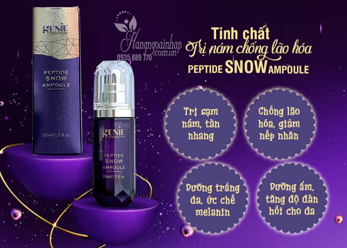 Tinh chất trị nám chống lão hóa Genie Peptide Snow Ampoule 6