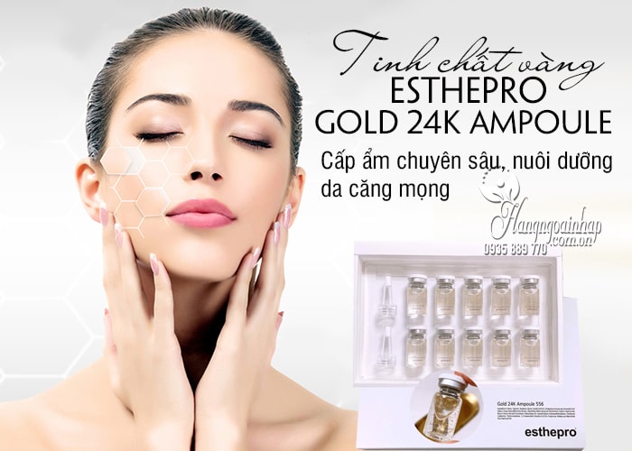 Tinh chất vàng Esthepro Gold 24k Ampoule 556 Hàn Quốc 6