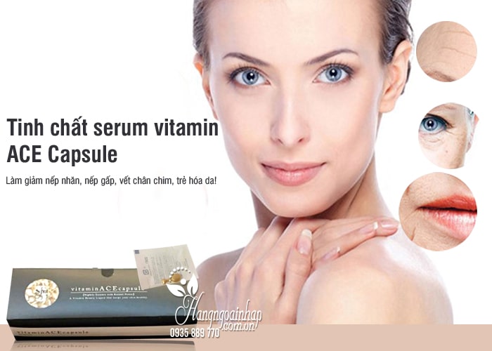 Tinh chất serum vitamin ACE Capsule của Nhật Bản 50 viên 4