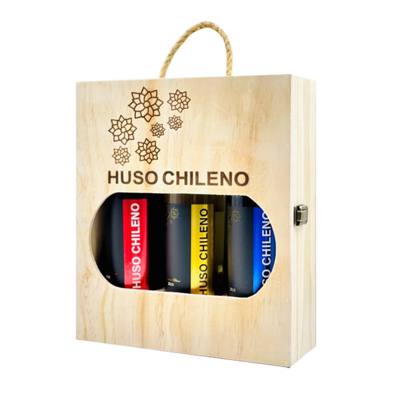 Set 3 chai rượu vang Huso Chileno - Món quà tặng đặc biệt dành cho mỗi dịp lễ hội hay dịp Tết3