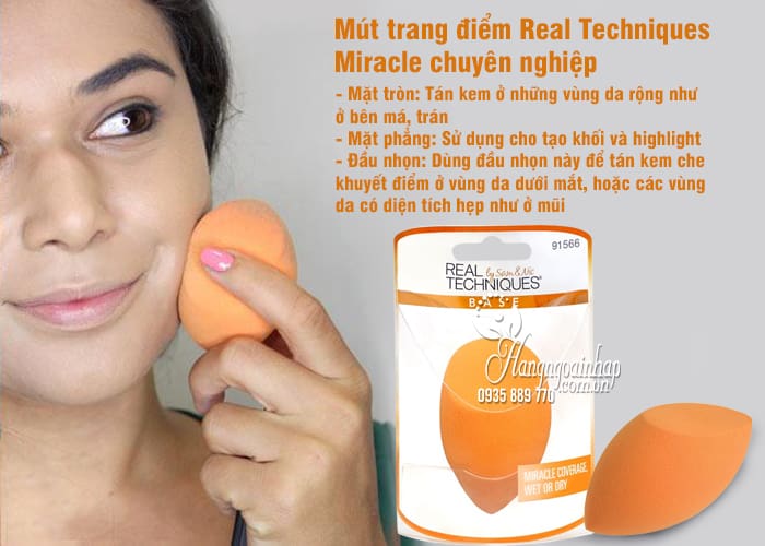 Mút trang điểm Real Techniques Miracle chuyên nghiệp nhất 2