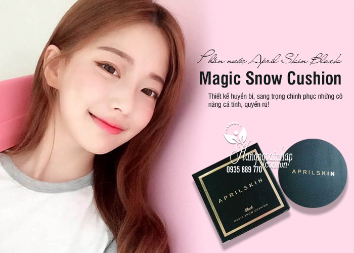 Phấn nước April Skin Black Magic Snow Cushion 15g Hàn Quốc 1