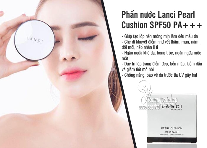 Phấn nước Lanci Pearl Cushion SPF50 PA+++ Hàn Quốc 15g 2