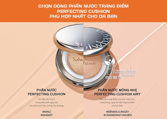 Phấn nước Sulwhasoo Perfecting Cushion Duo Hàn Quốc 1