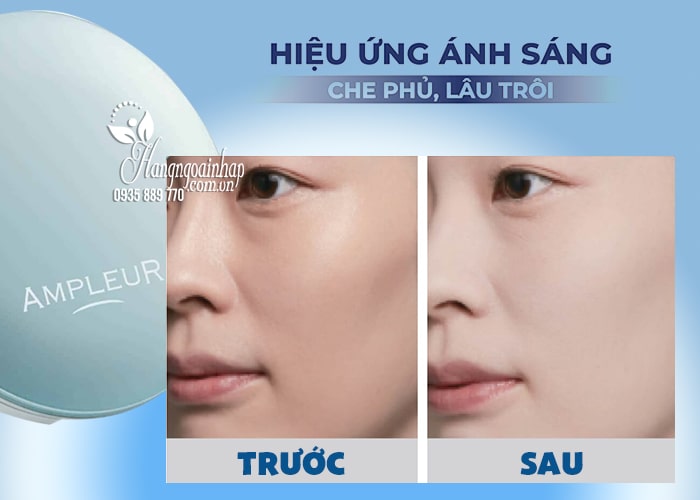Phấn phủ kiềm dầu Ampleur Face Powder Cool 10g Nhật Bản 8