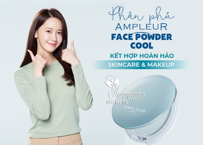 Phấn phủ kiềm dầu Ampleur Face Powder Cool 10g Nhật Bản 12