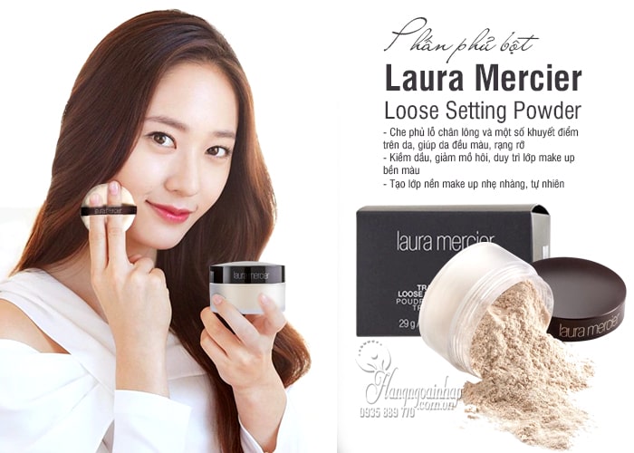 Phấn phủ bột Laura Mercier Loose Setting Powder của Pháp 6