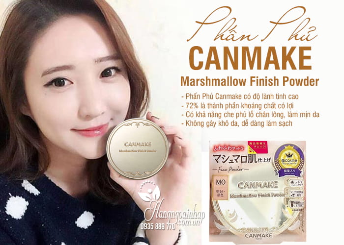 Phấn Phủ Canmake Marshmallow Finish Powder 10g Của Nhật 6