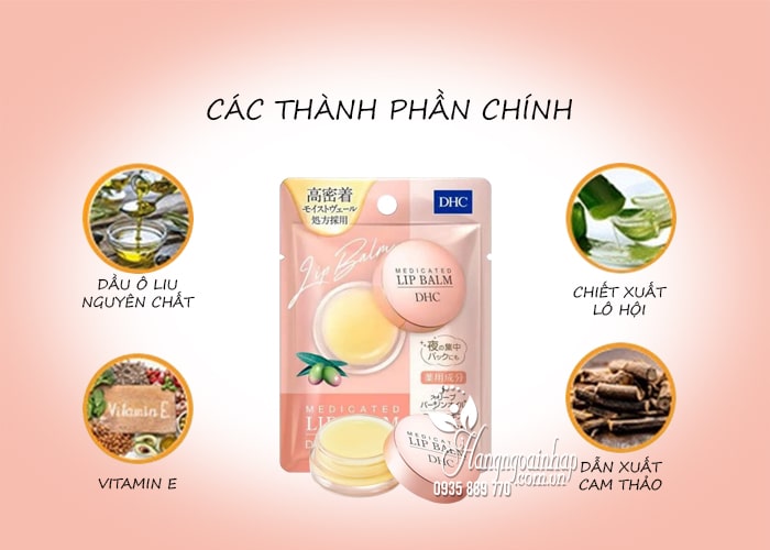 Son dưỡng ủ môi DHC Lip Balm mẫu mới 7.5g của Nhật Bản 7