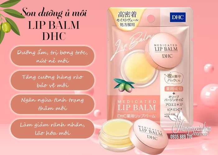 Son dưỡng ủ môi DHC Lip Balm mẫu mới 7.5g của Nhật Bản 56
