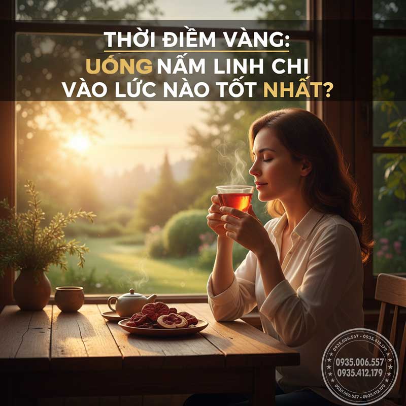Thời điểm vàng: Uống nấm linh chi vào lúc nào tốt nhất?